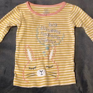 Carters Girls 3T Long Sleeve Sleep Shirt no visible damage